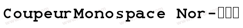 CoupeurMonospace Nor字体转换